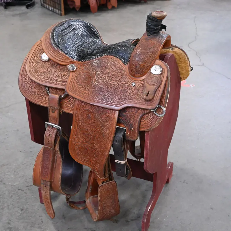 14.5" USED COWBOY COLLECTION ROPING SADDLE