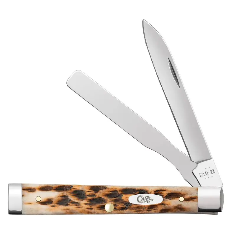 Case Amber Bone Peach Seed Jig Baby Doc