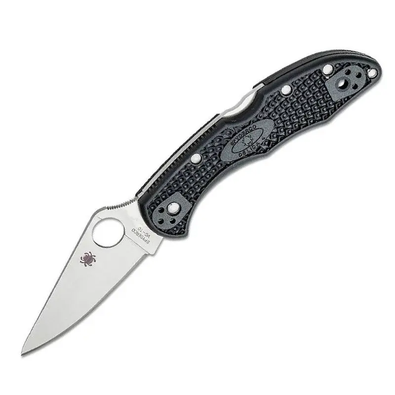 Spyderco Delica 4 Lightweight Black Flat Ground