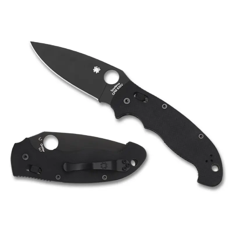 Spyderco Manix 2 XL Black G-10 Black Blade
