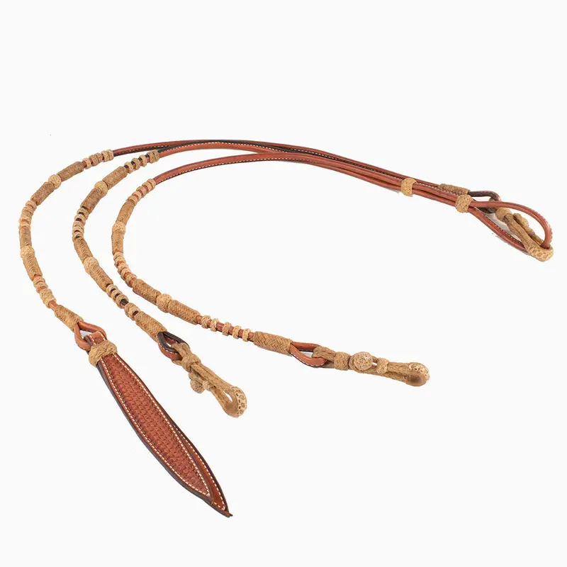 Teskey's Light Oil Romel Reins with Rawhide