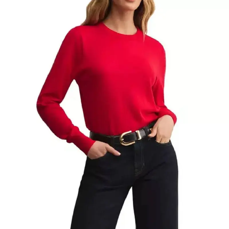 Z Supply Perfect Layer Sweater Red Sweater