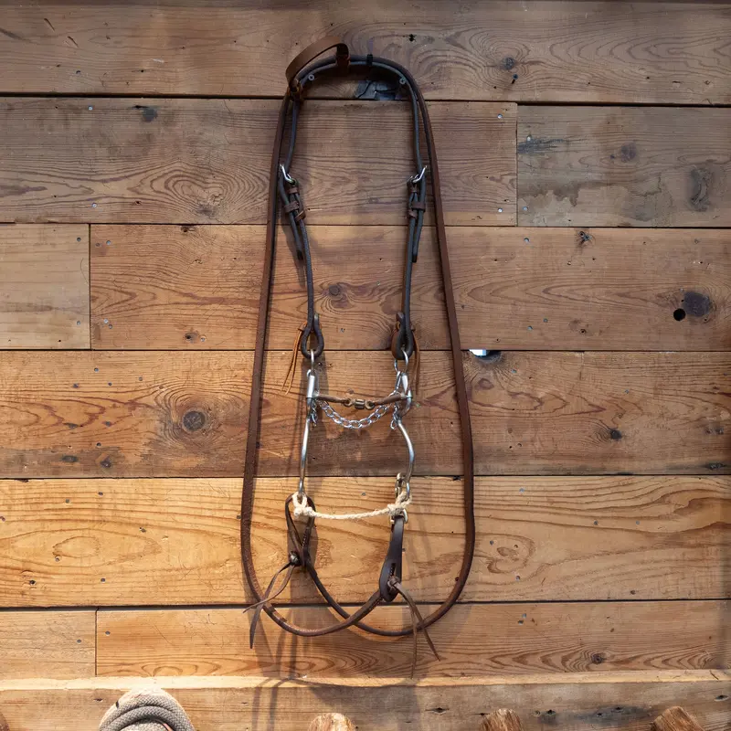 Reinsman Dog Bone w/ Roller Bit Bridle Rig