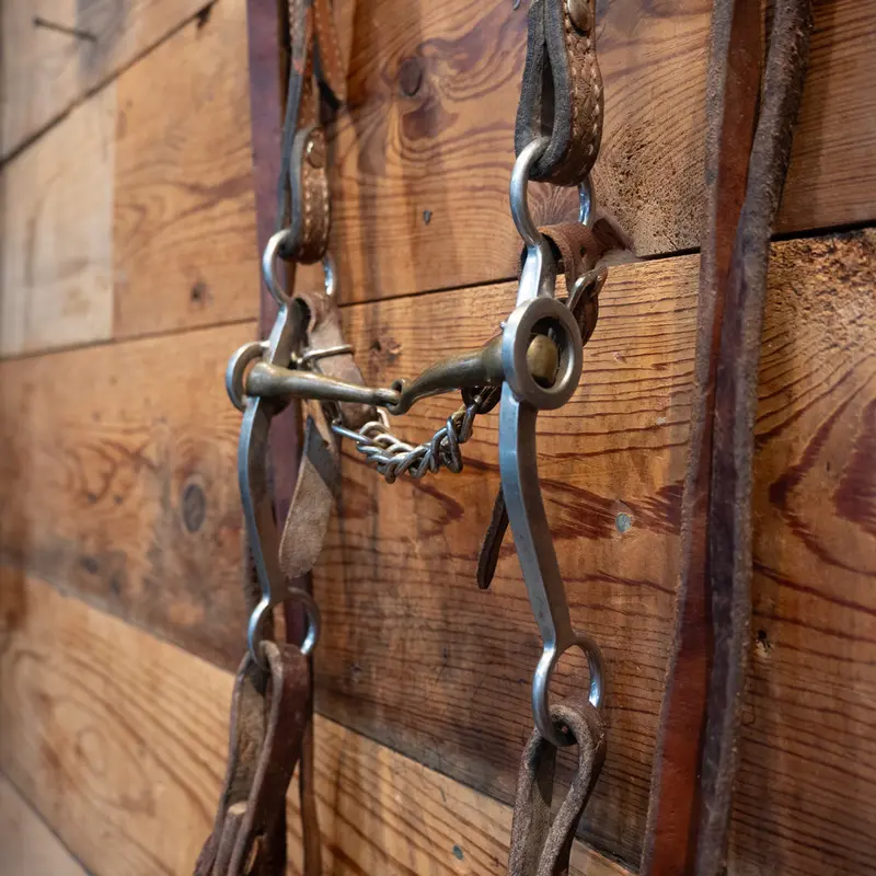 Sliester Copper Shanked Snaffle Bridle Rig