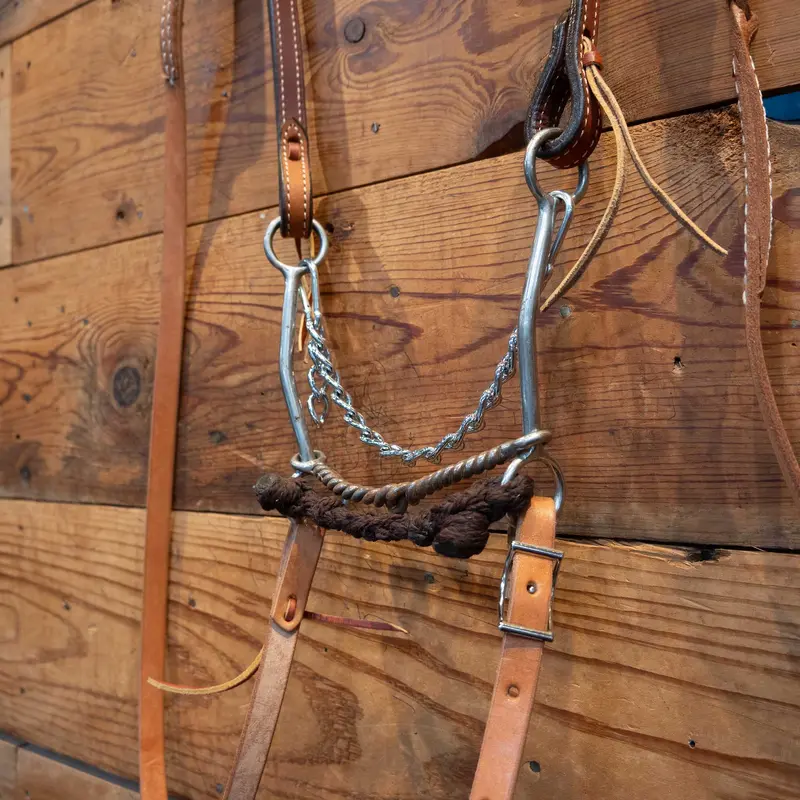 Twisted Wire 2pc Sliding Gag Bridle Rig