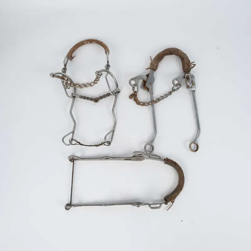 Used Assorted Mechanical Hackamore Set Of 3