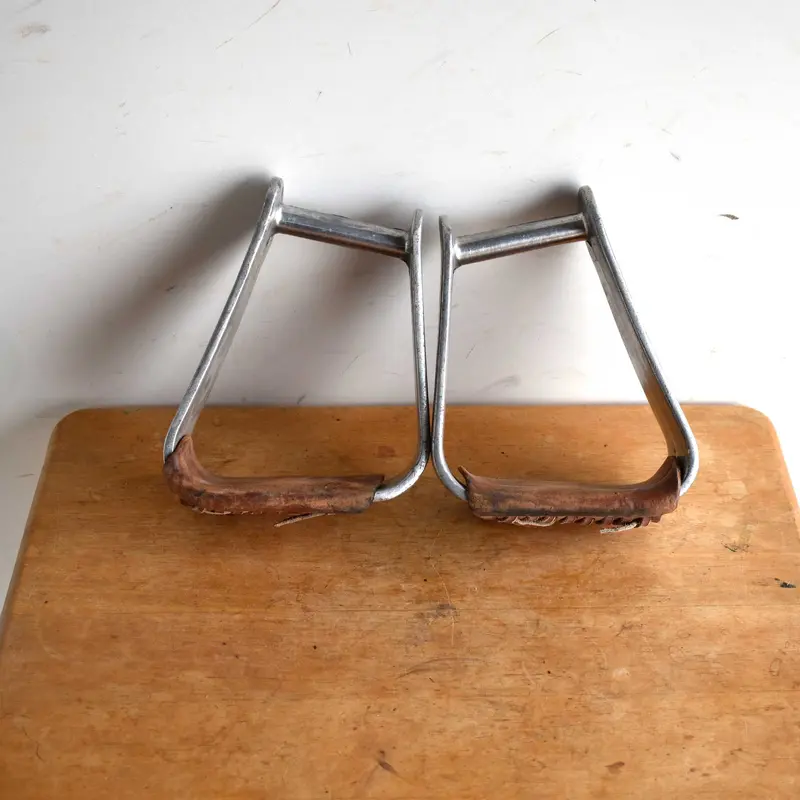 Used Crooked Stirrups with Treads