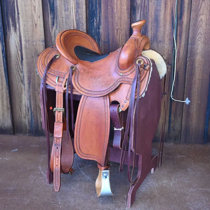 15" USED GREG GOMERSALL RANCH SADDLE