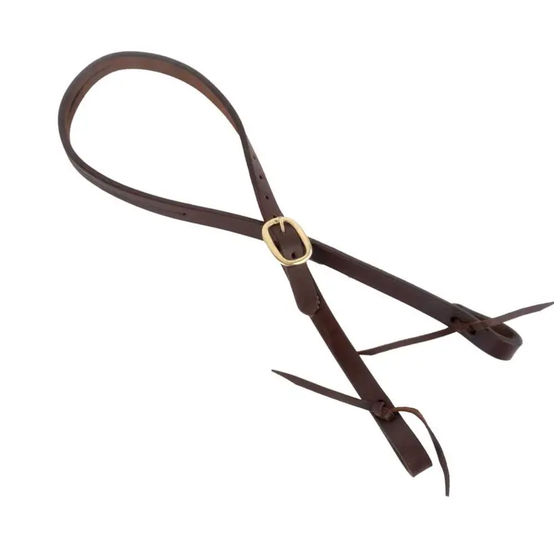 NEW Teskey's 3/4" Heavy Oil Split Ear Headstall w/Brass Buckle