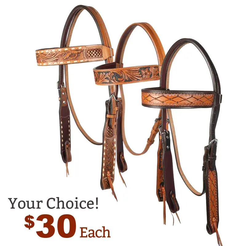 NEW Teskey's Argentinian 1.5" Browband Headstalls