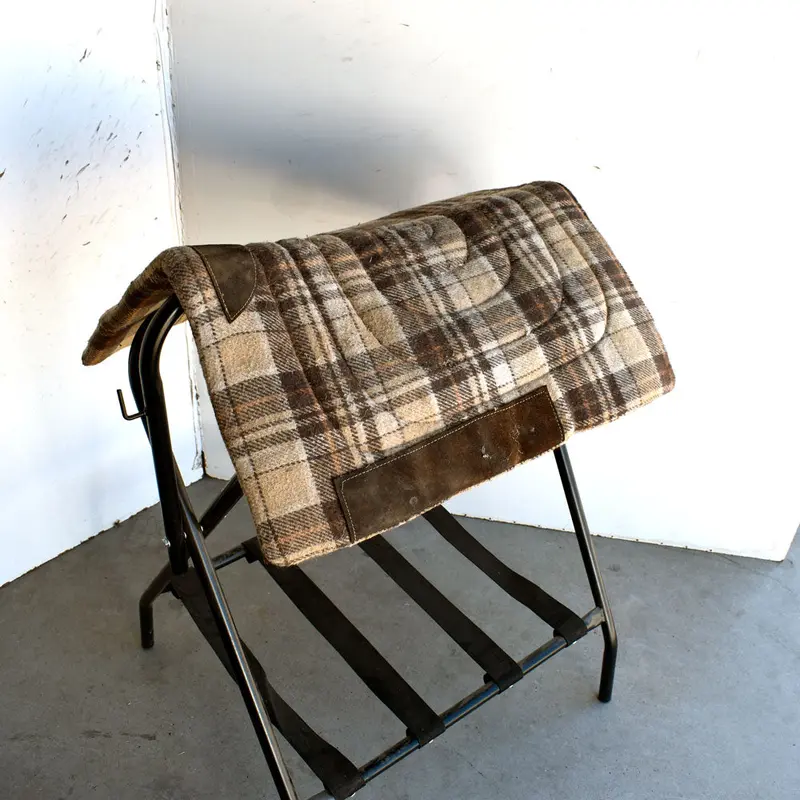 Used Checkered Pony Saddle Pad