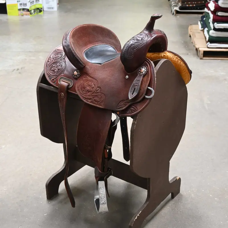 13" USED BURNS BARREL SADDLE