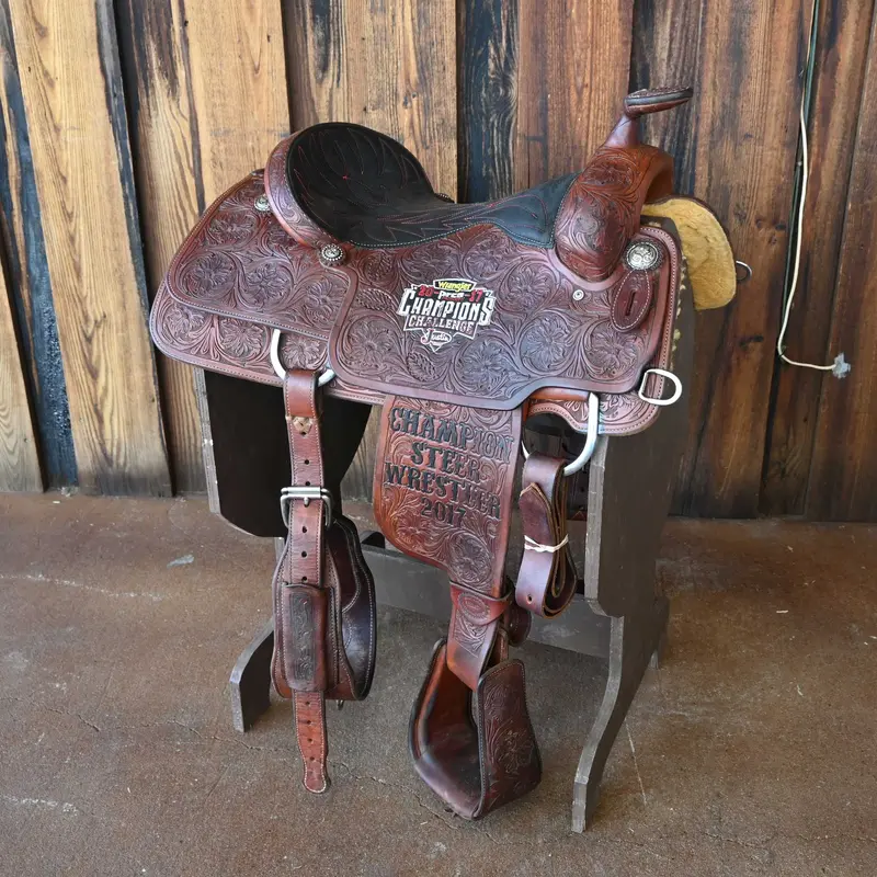 16" USED CACTUS STEER WRESTLING SADDLE
