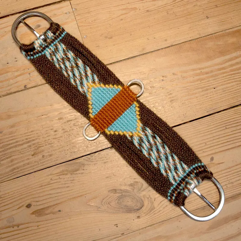 Ross Bullinger 26" Chocolate/Turquoise Mohair Cinch