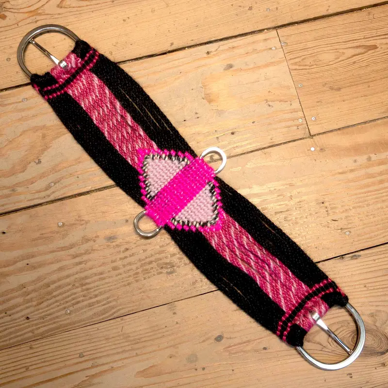 Ross Bullinger 28" Pink/Black Mohair Cinch