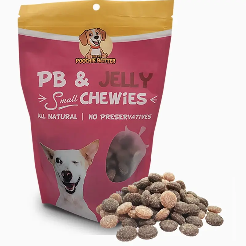 Peanut Butter & Jelly Small Chewy Dog Treats