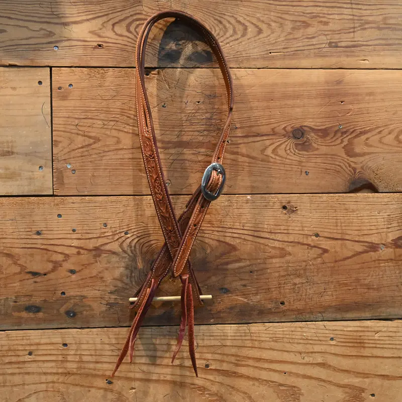 Ross Bullinger Handmade Tooled Split Ear Headstall