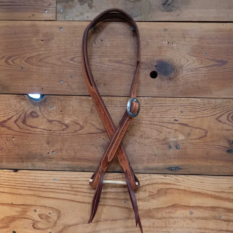 Ross Bullinger Poinsettia Tooled Headstall
