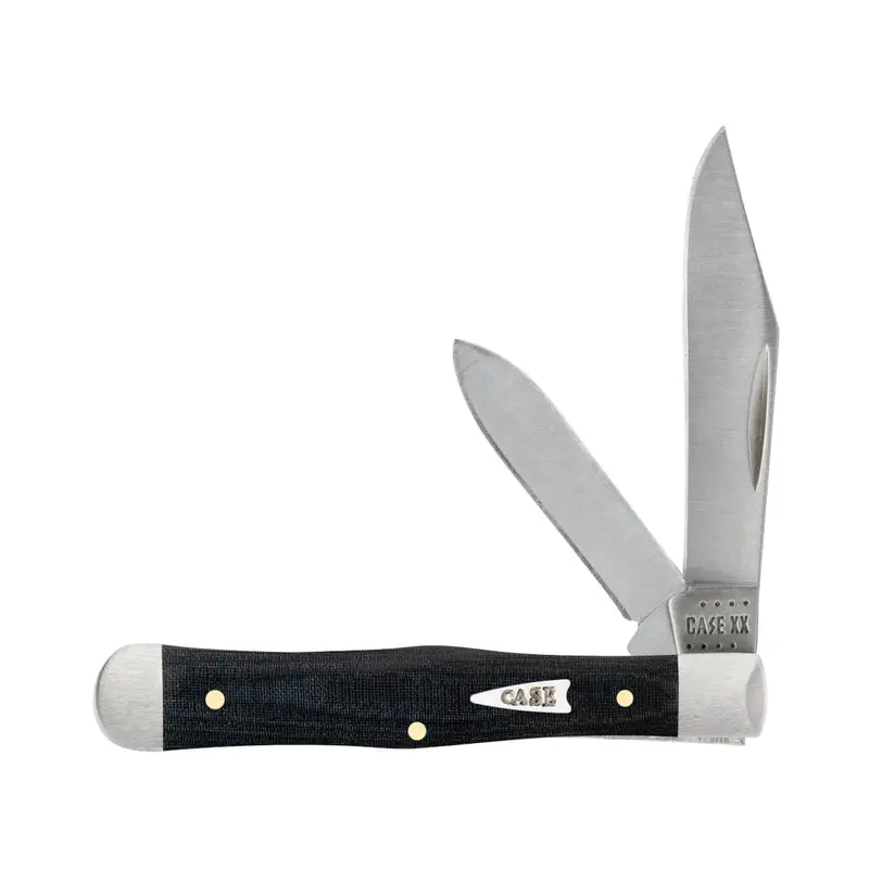 Smooth Black Micarta Small Swell Center Jack