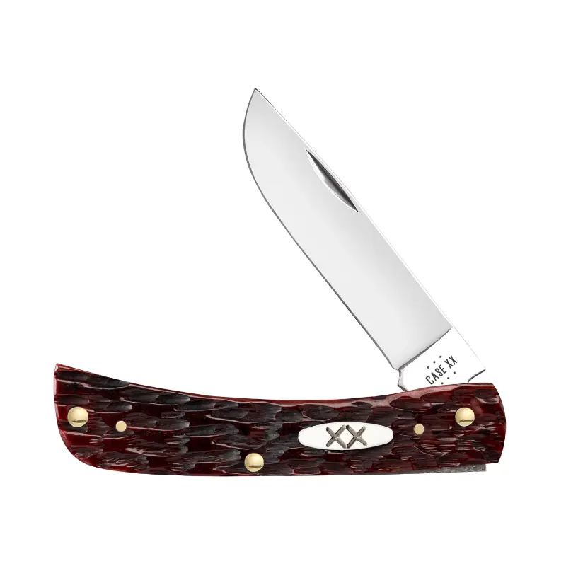 Sod Buster Jr. Peach Seed Jig Mohagany Bone Knife