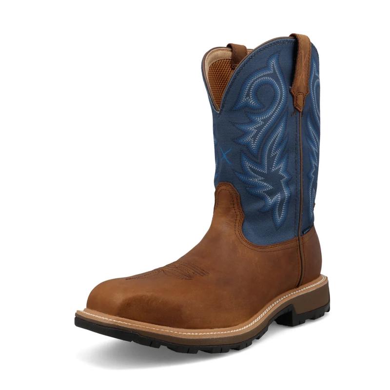 Twisted X UltraLite X Nano Brown/Blue Work Boot