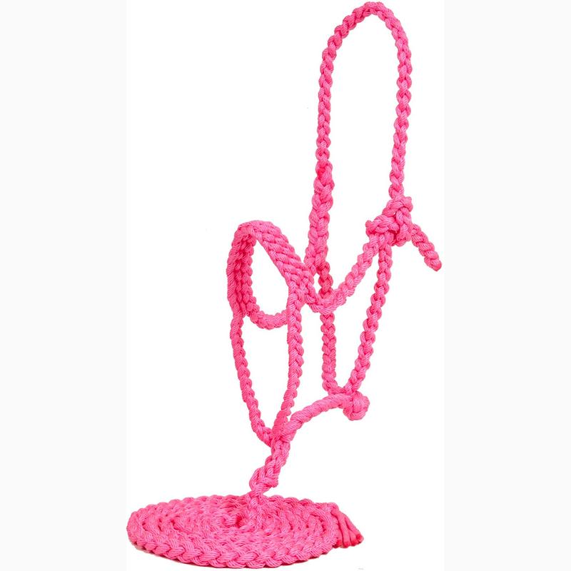 Mustang Pink Poly Plaited Halter
