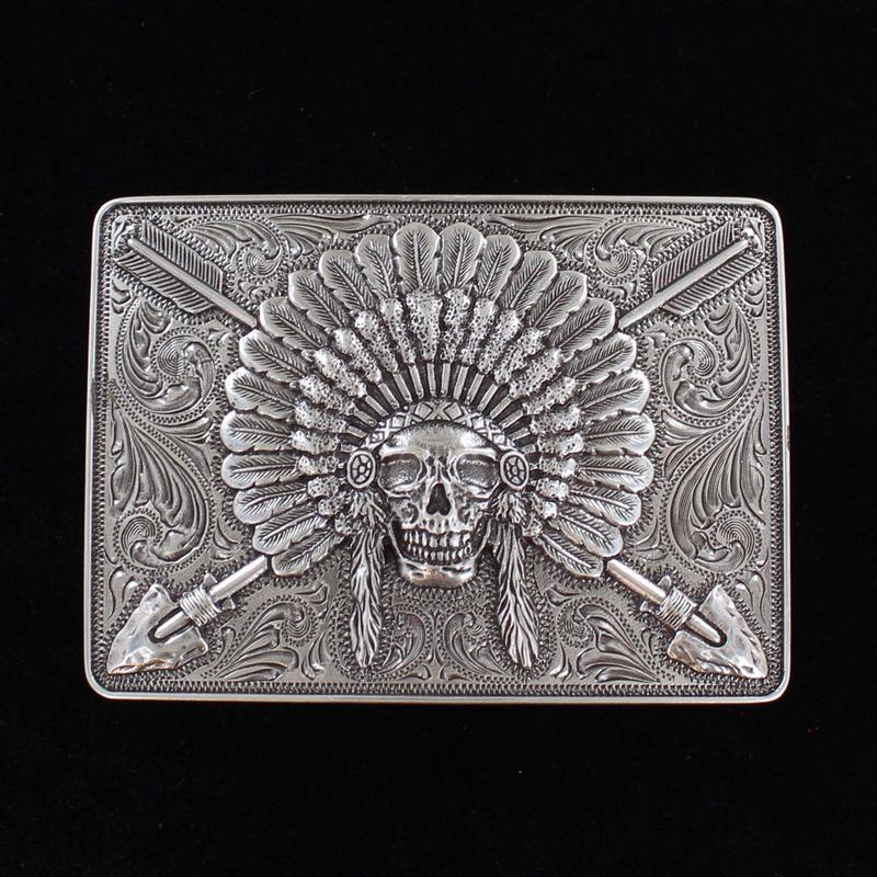 Ariat Chief Skull Belt Buckle