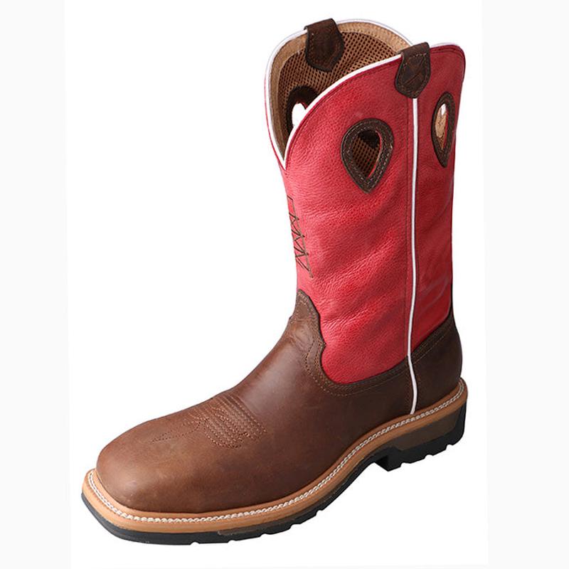 Twisted X Men's Red Composite Square Toe Waterproof Boot