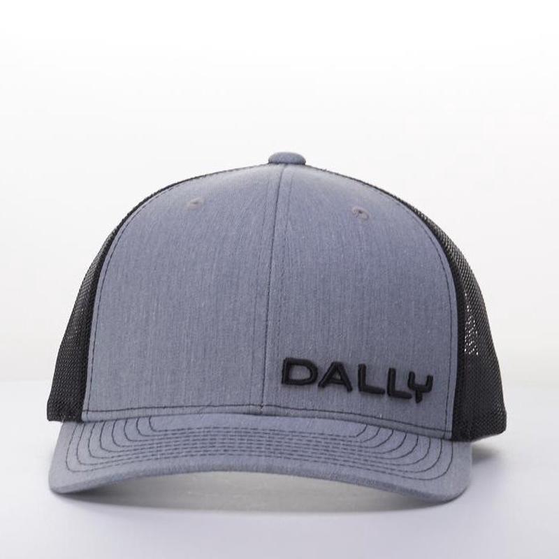 Dally Up Grey and Black Logo Cap