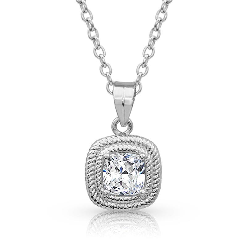 Montana Silver Squarely Brilliant Wrapped Necklace