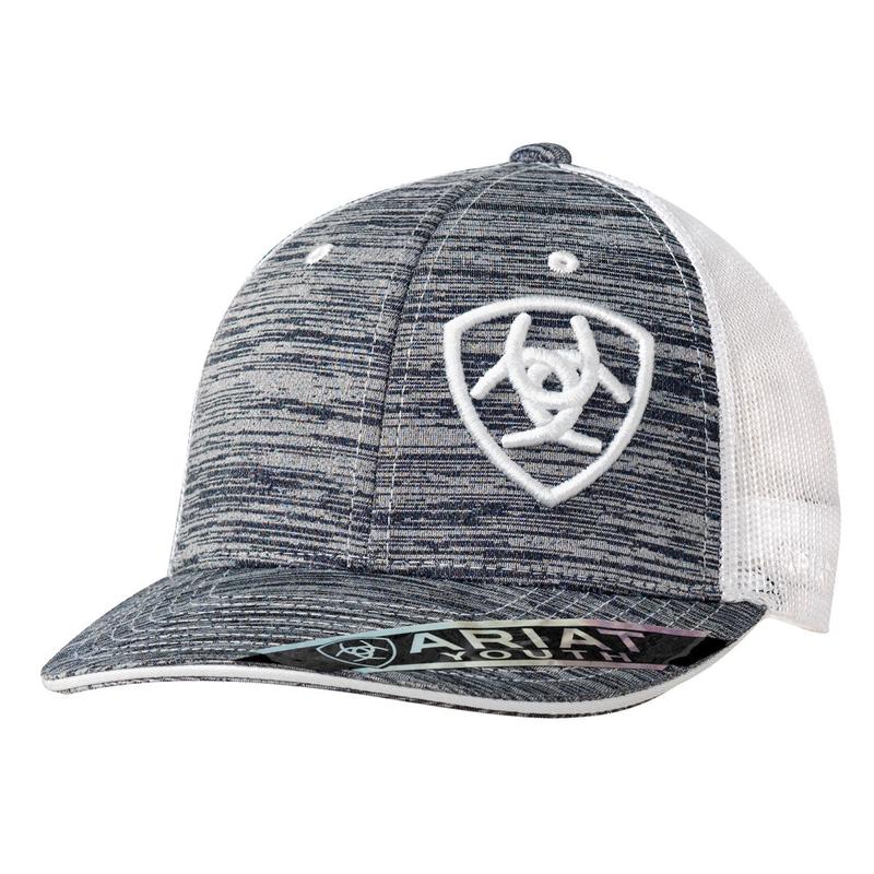 Ariat Youth Grey and White Logo Cap