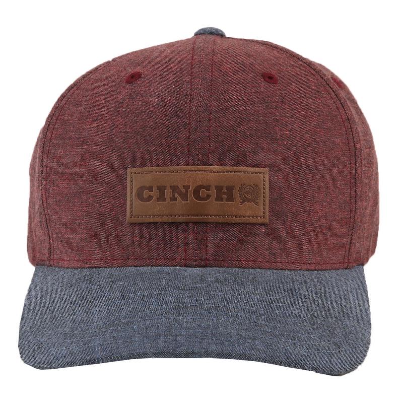 Cinch Burgundy and Navy Cap