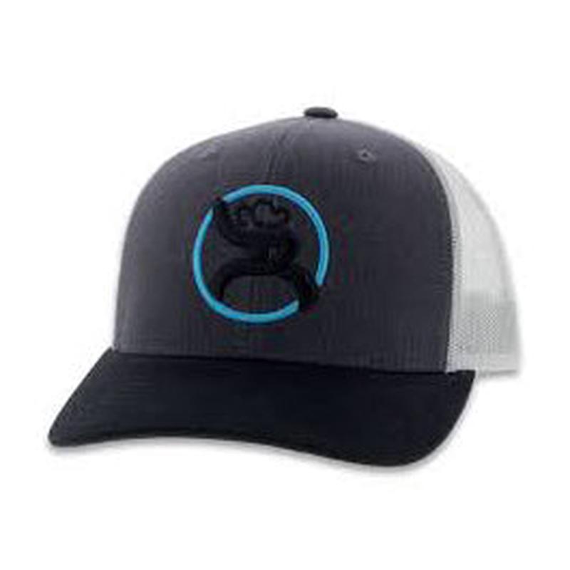 Hooey Grey and White Roughy Cap