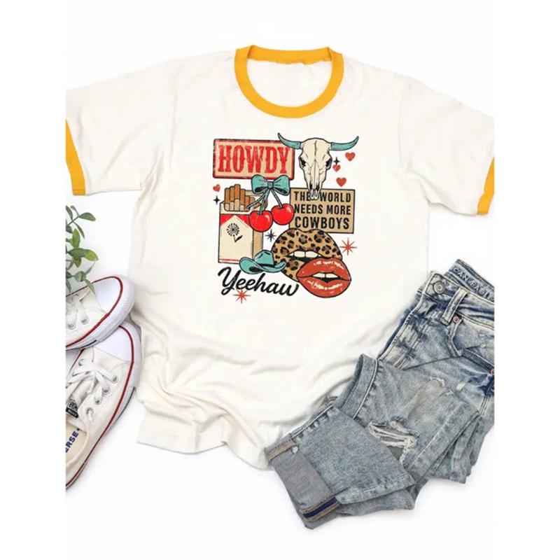 Women's "World Needs More Cowboys" Graphic Tee