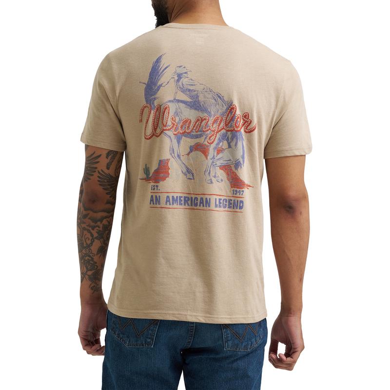 Wrangler Tan Bronc American Legend T-Shirt
