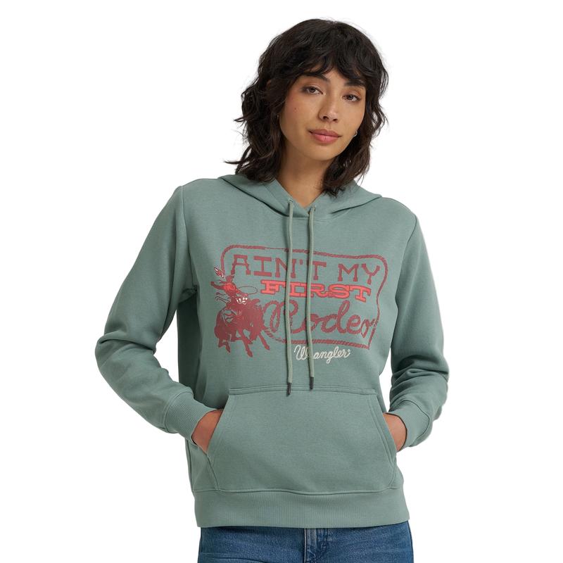 Wrangler Women's Green First Rodeo Hoodie