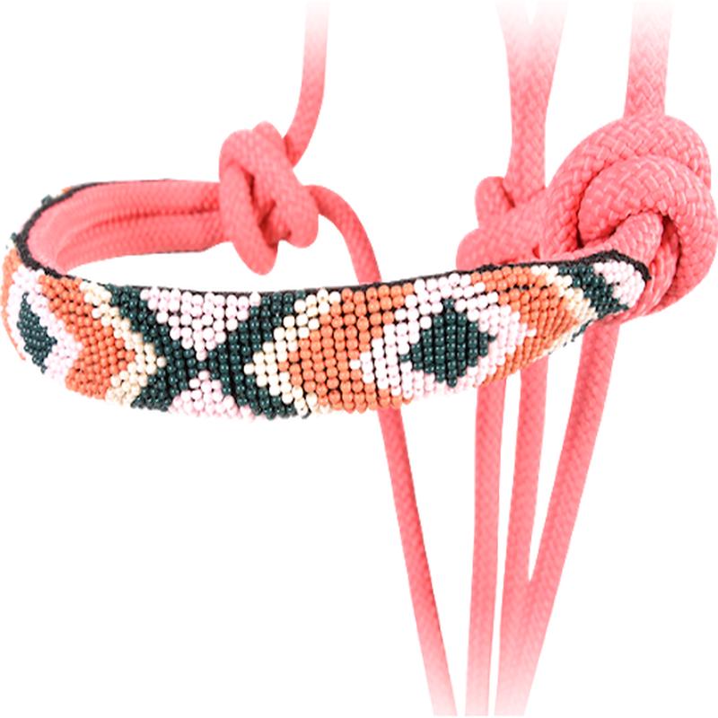 Pink Bead Rope Halter