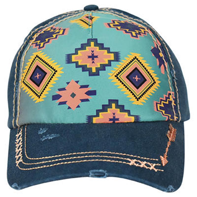 Catchfly Aztec Turquoise Cap
