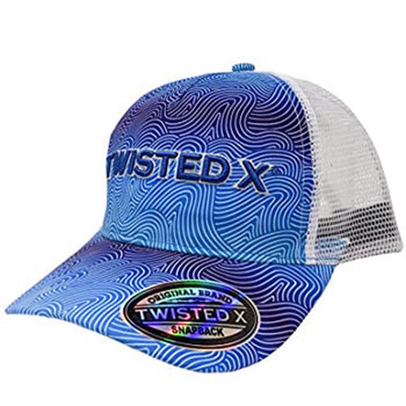 Twisted X Blue Hypnotic Wave Cap