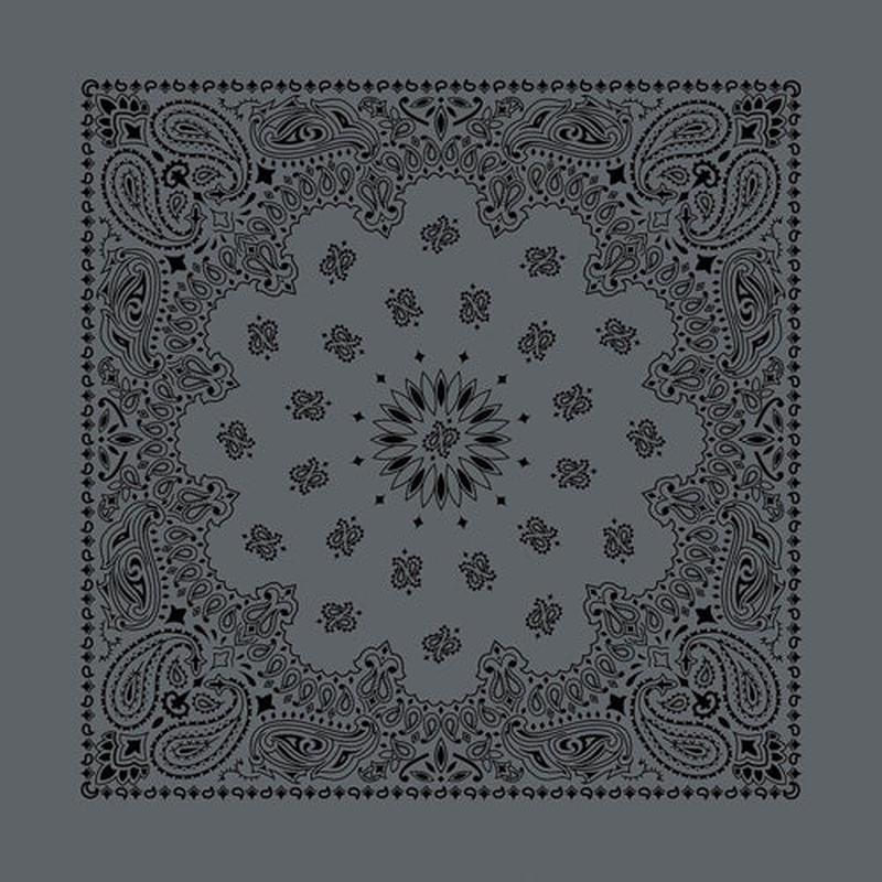 Charcoal and Black Austin Bandanna
