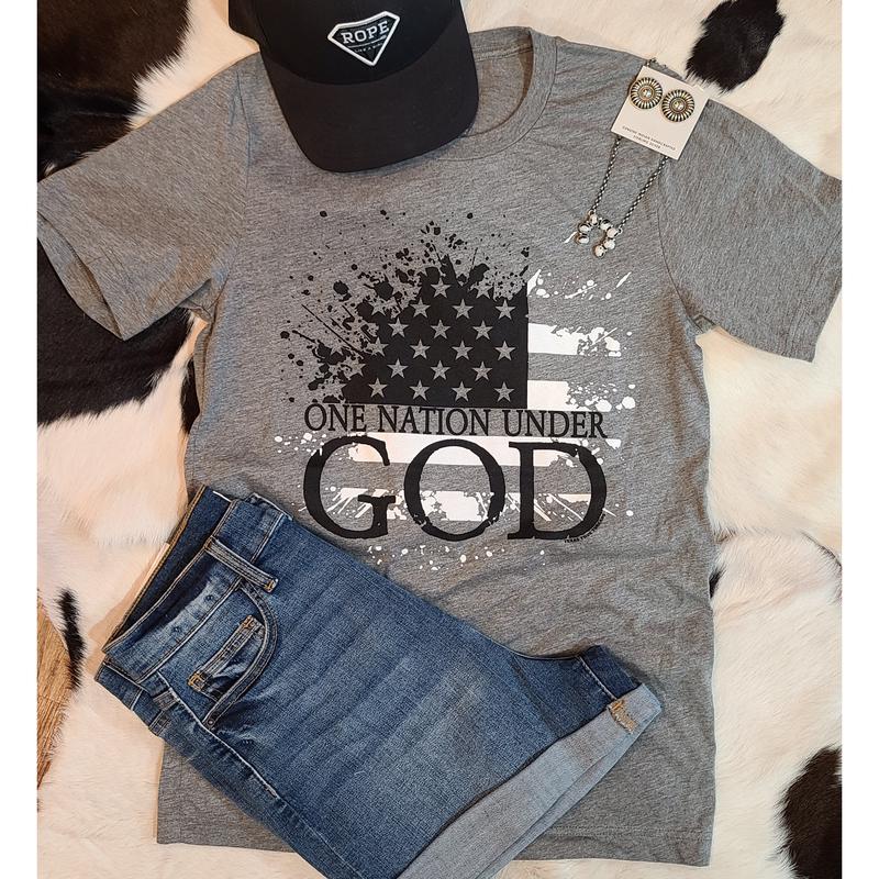 Texas True Threads One Nation Under God Tee