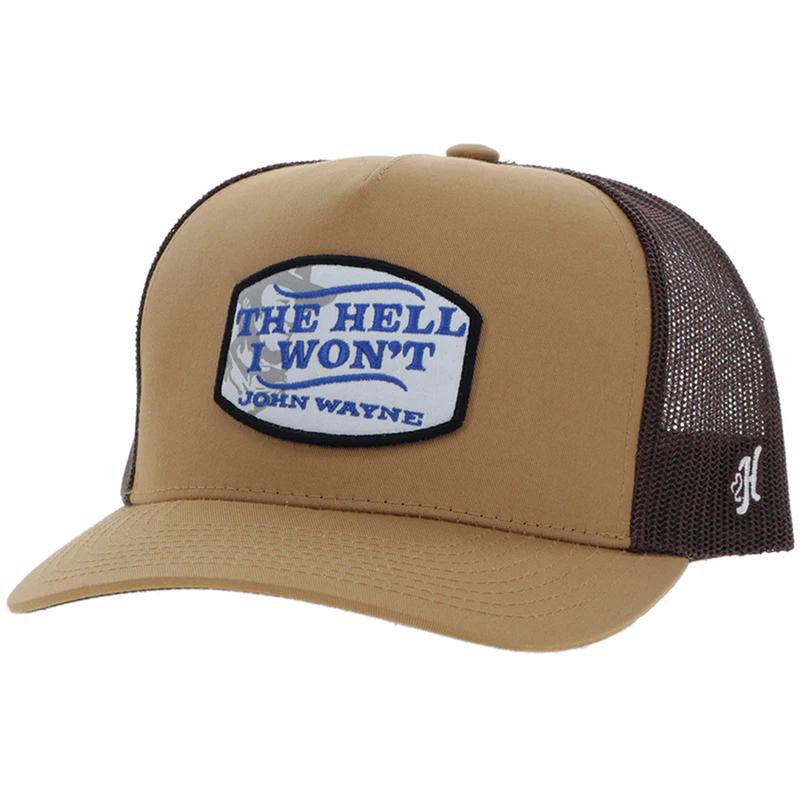 Hooey "John Wayne" Tan/Brown Patch Cap