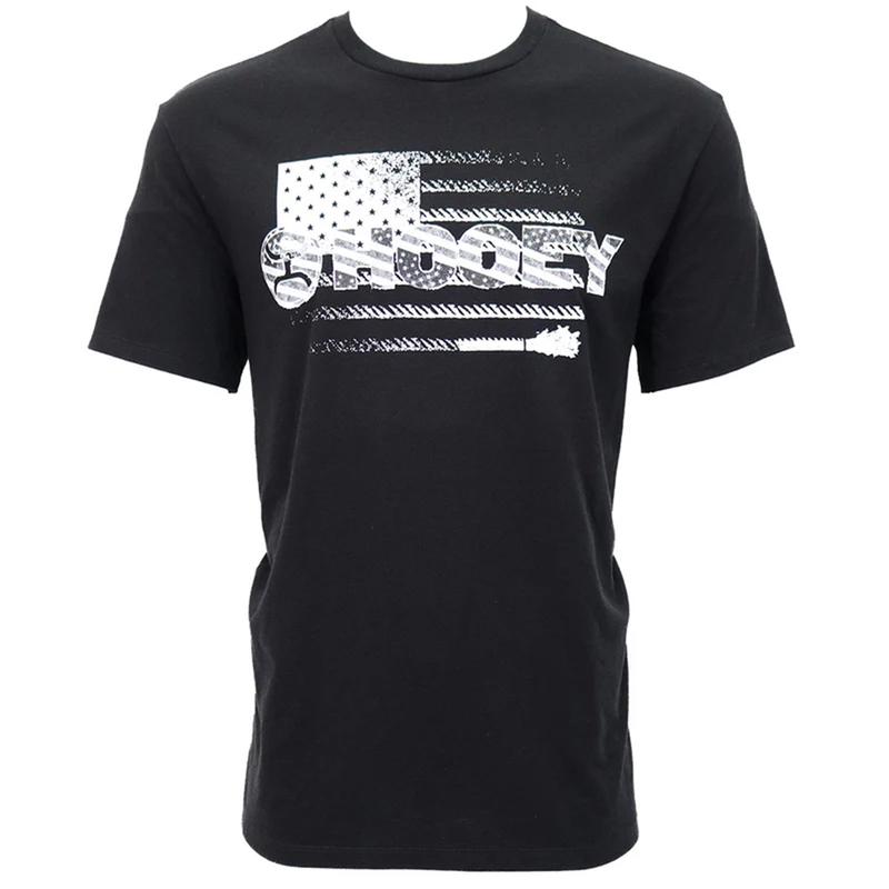 Hooey Ol' Glory Black White Flag Tee