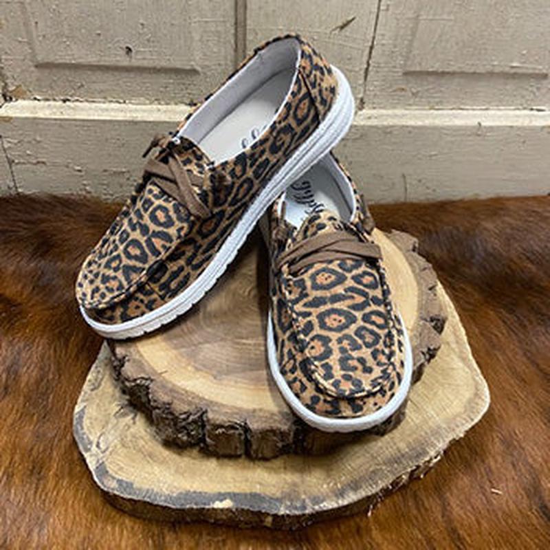 Gypsy Jazz Tan Cheetah Bongo Shoe