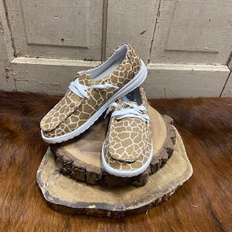 Gypsy Jazz Tan Giraffe Melman Shoe