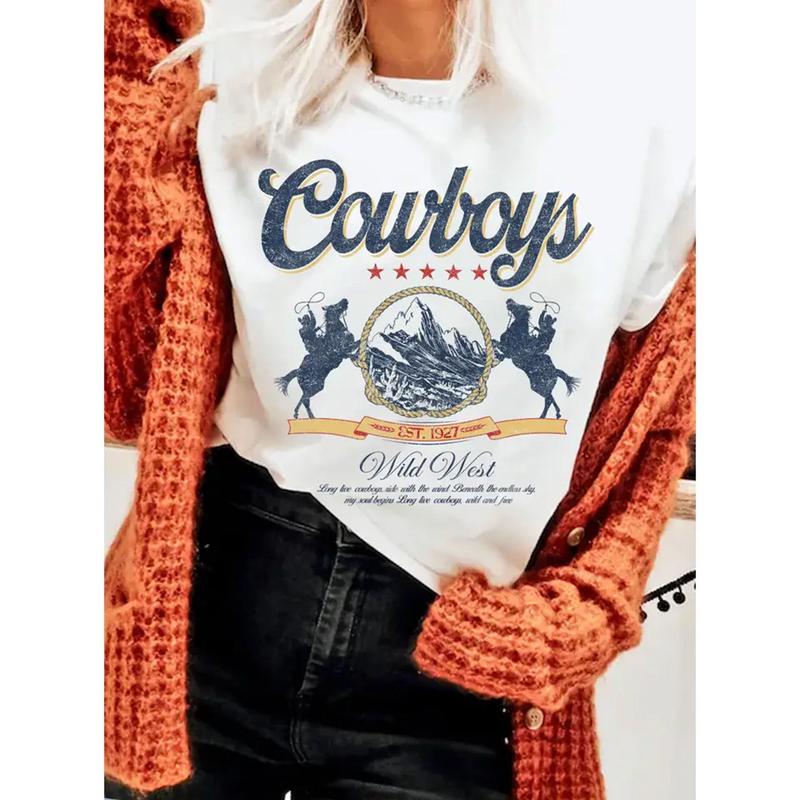 White Cowboys Wild West Tee