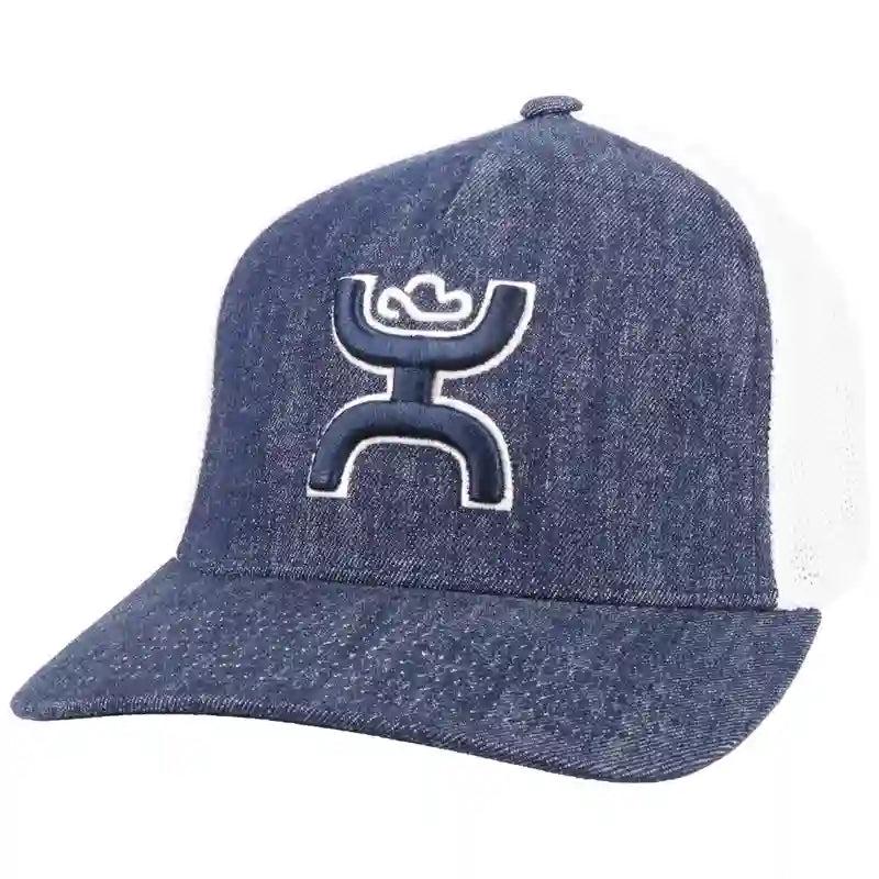 Hooey Denim & White Hooey Up Patch Cap