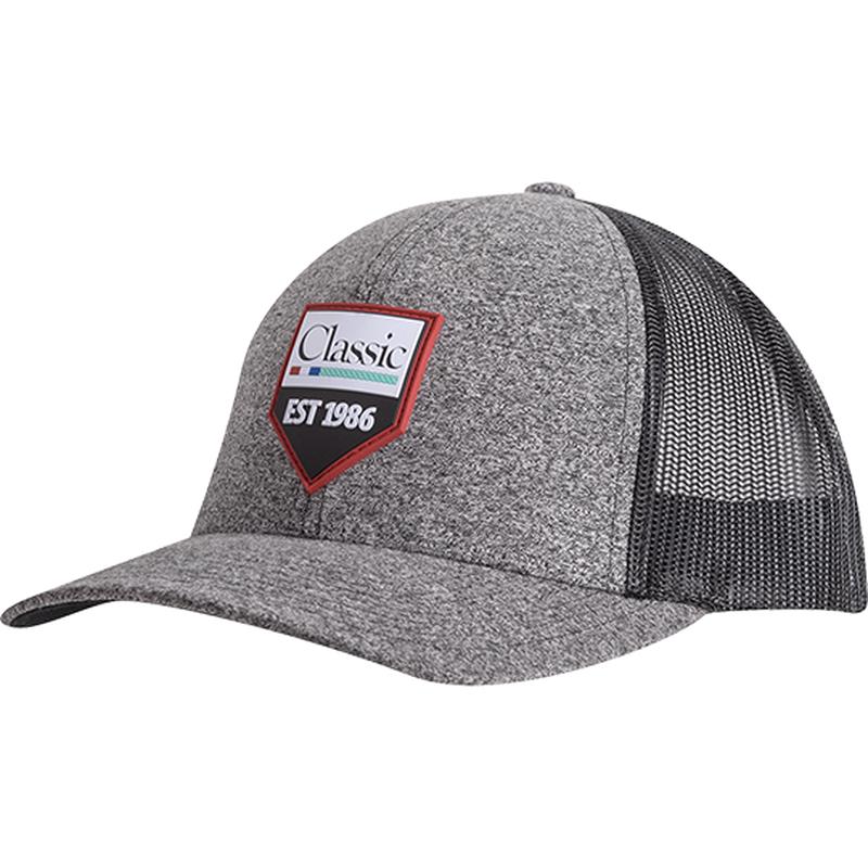 Classic Equine Grey and Black Mesh Cap