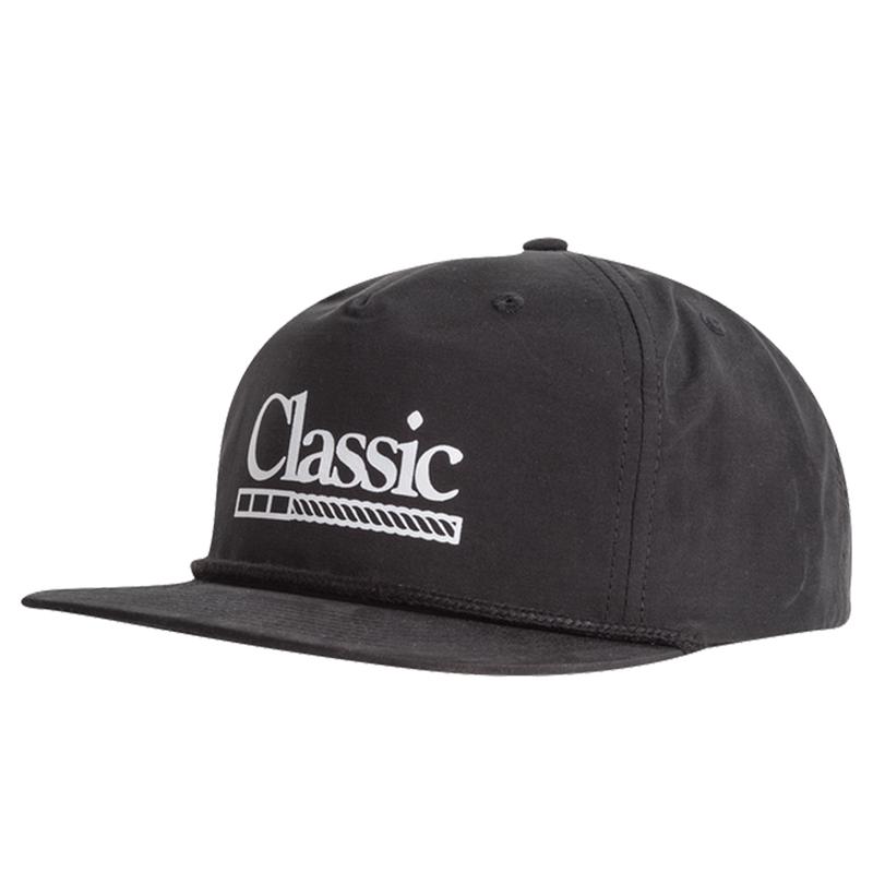 Classic Equine Screen Print Black White Snapback
