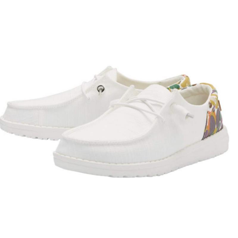 HEY DUDE WENDY FUNK CHAMBRAY WHITE